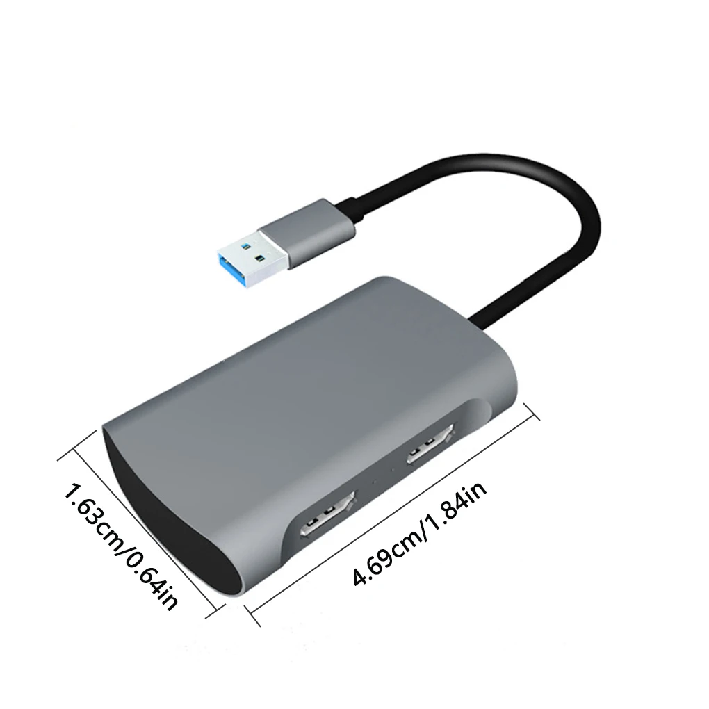 

1080P USB Video Capture Card Live Streaming USB to HD Video Record Card with 3.5mm Audio Port