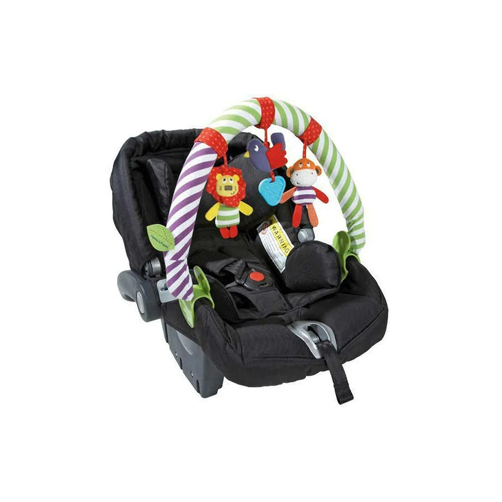 Аксессуары для детской коляски детская игрушка-погремушка зажим кровати