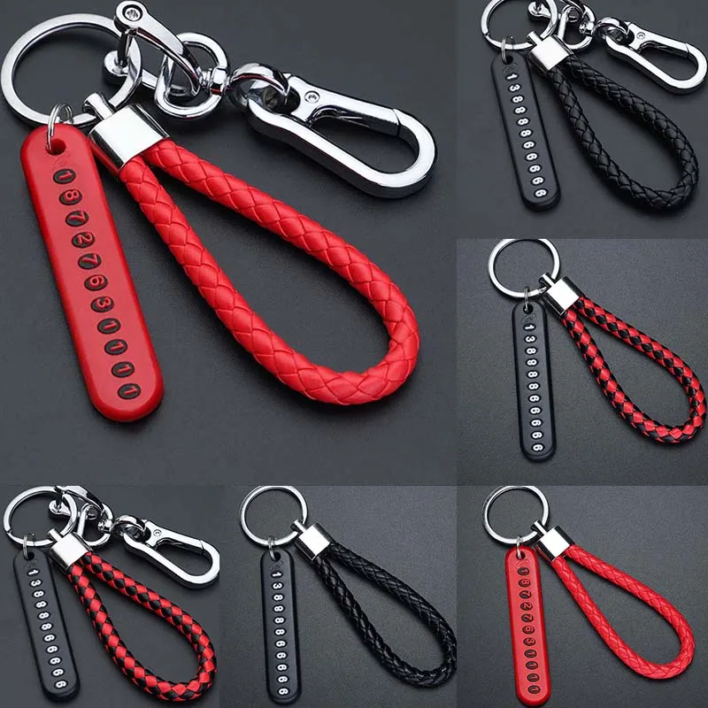 

2022 New Stylish Leather Phone Car Key Ring Car Car Key Ring