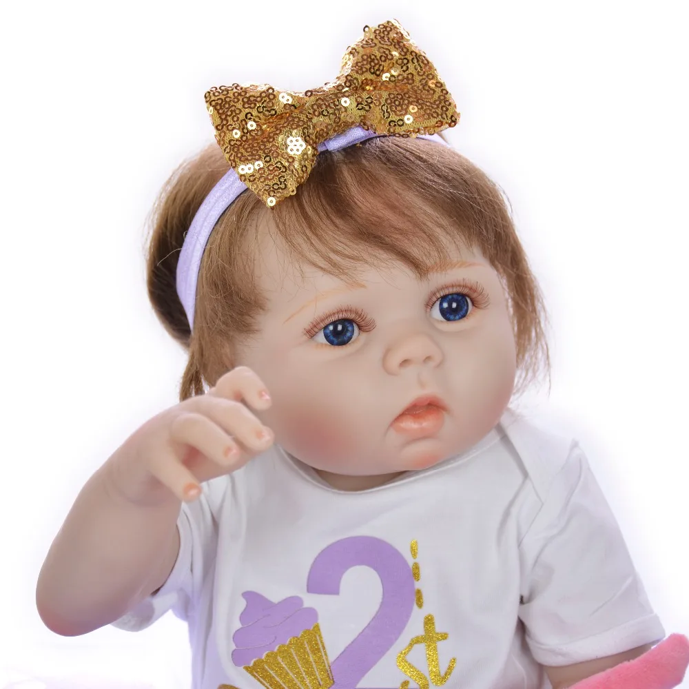 57 см полностью силиконовые виниловые куклы reborn baby realista bebes silicona completo bonecas для