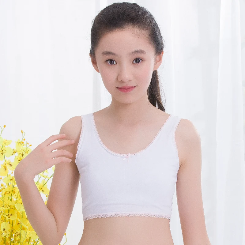 Тренировочный бюстгальтер для девочек 2 шт./лот спортивный подростков детская