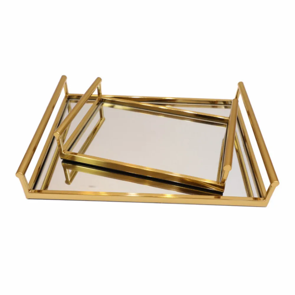

Simple Modern Metal Tray Decoration Home Hotel Desktop Decoration Trays Cosmetics Jewelry Storage Tray For Home Storage