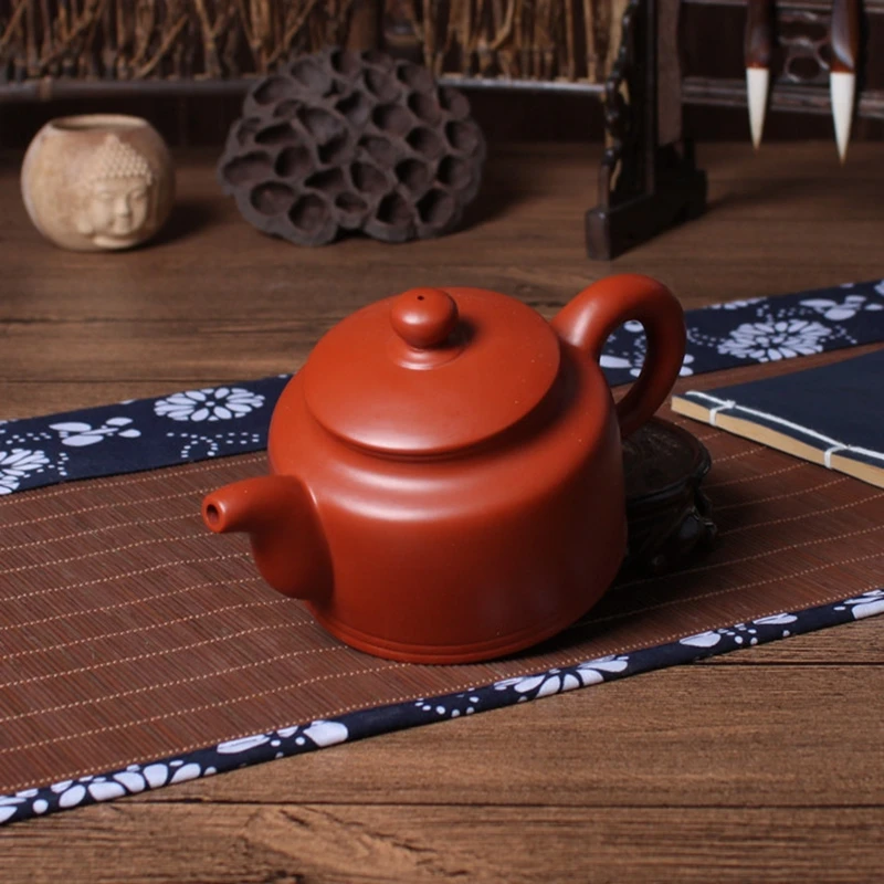 

270ml Handmade zhu ni small Teapot ceramic tea set Purple Clay tea kettle (no wood stand)Chinese Yixing Kung Fu Tea Set