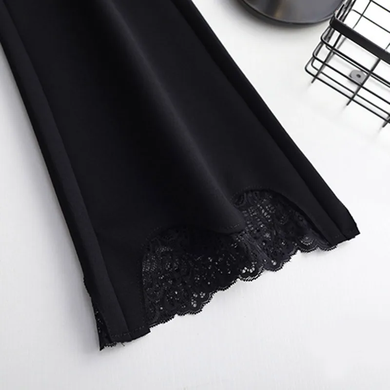 Женские бархатные брюки-клеш с высокой талией | Женская одежда