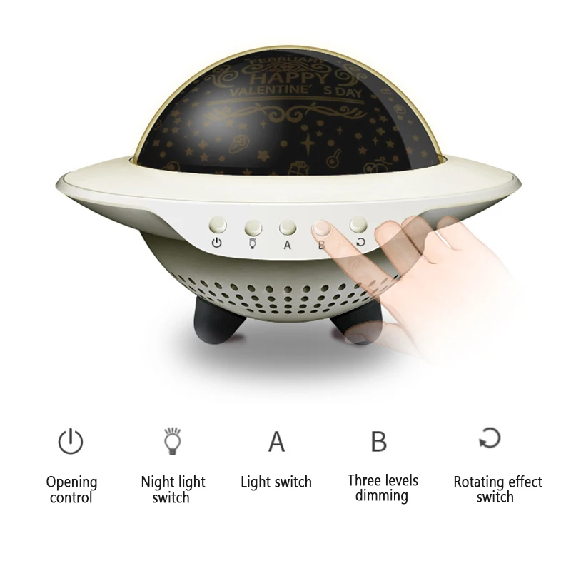 

Starry Sky Night Light Projector with USB bluetooth Music Speaker Dimmable Rotate Flashing Star Projector Lamp Remote Control