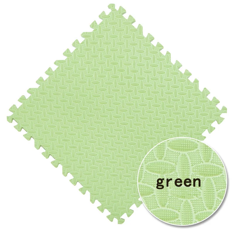green Пенопластовый коврик для детей, Детский коврик из пенопласта, однотонный ковер для гостиной, спальни, безвкусная Защита окружающей среды - Цвет: green