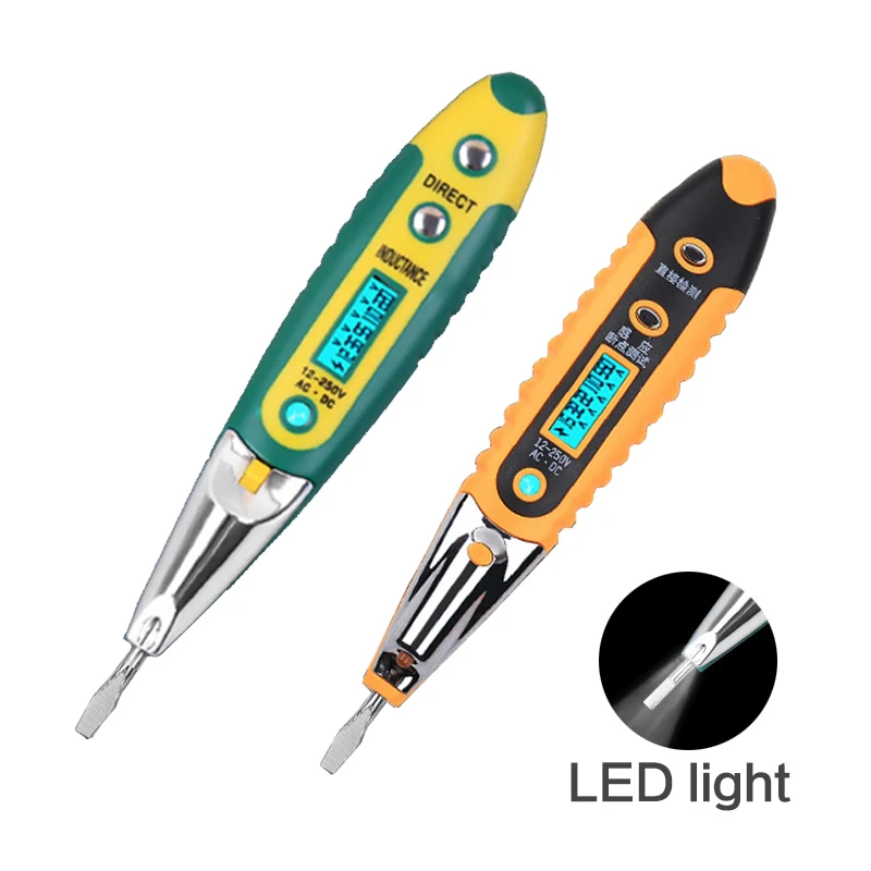 AC DC Тесты Напряжение ручка электрический er карандаш ЖК дисплей Дисплей отвертка