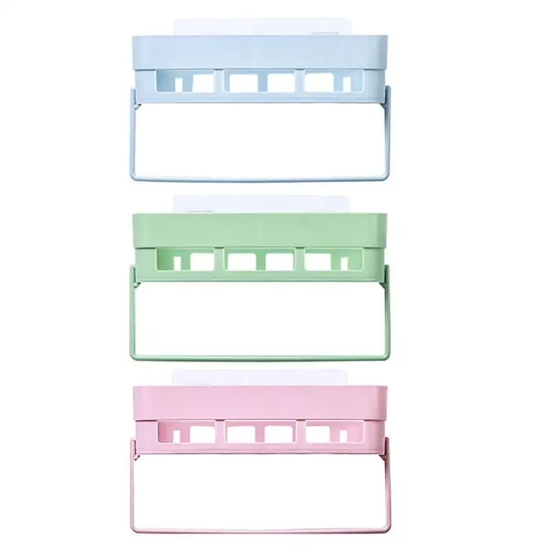 Новый Ванная комната настенная полка вешалка Пластик органайзер для душа без