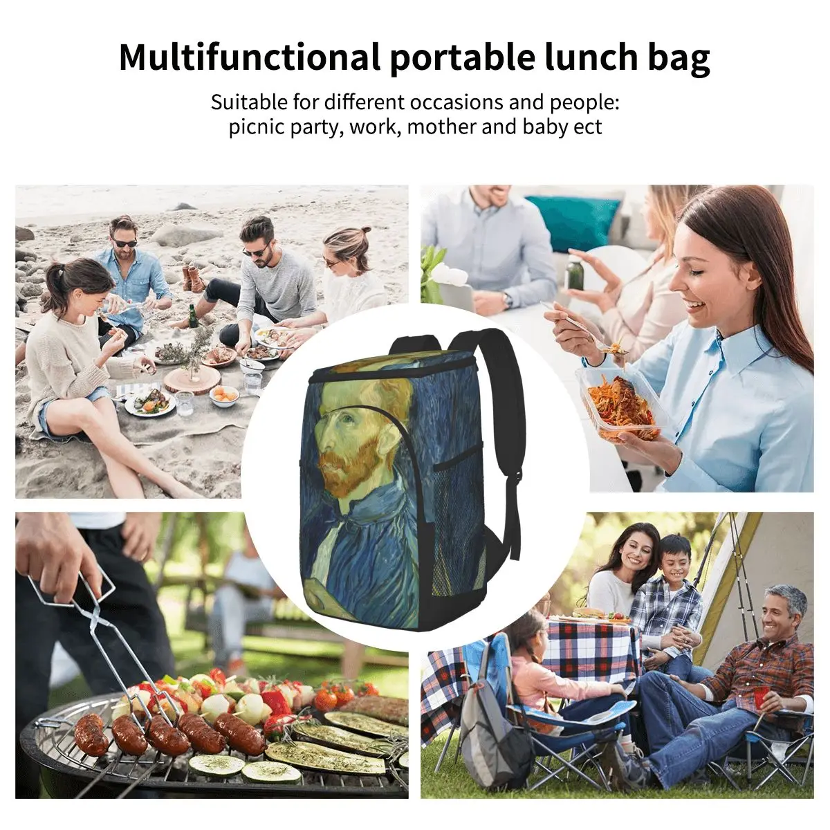 

Thermal Backpack Waterproof Thickened Cooler Bag Large Insulated Bag Picnic Cooler Backpack Refrigerator Bag Self Portrait