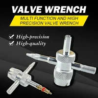 valve wrench 4 in 1 tire valve stem removal tool valve stem puller tire repair tool valve core removal tool tire cleaning tool