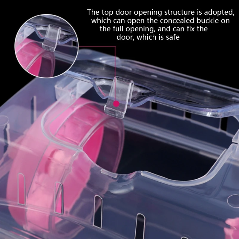 

Переноска для хомяка D7YB, пластиковая клетка с ручкой, чехол для переноски попугая