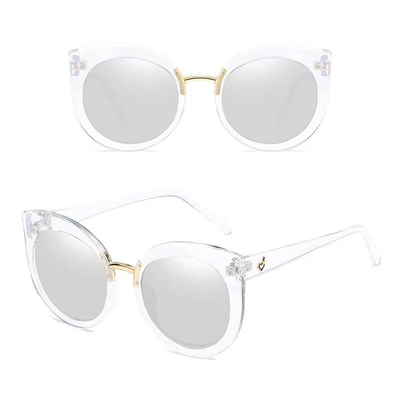 

Women Shades European and American Street Photography Female Fashion Large Frame Dazzle Color Women's Cat Eye Sunglasses Luxury