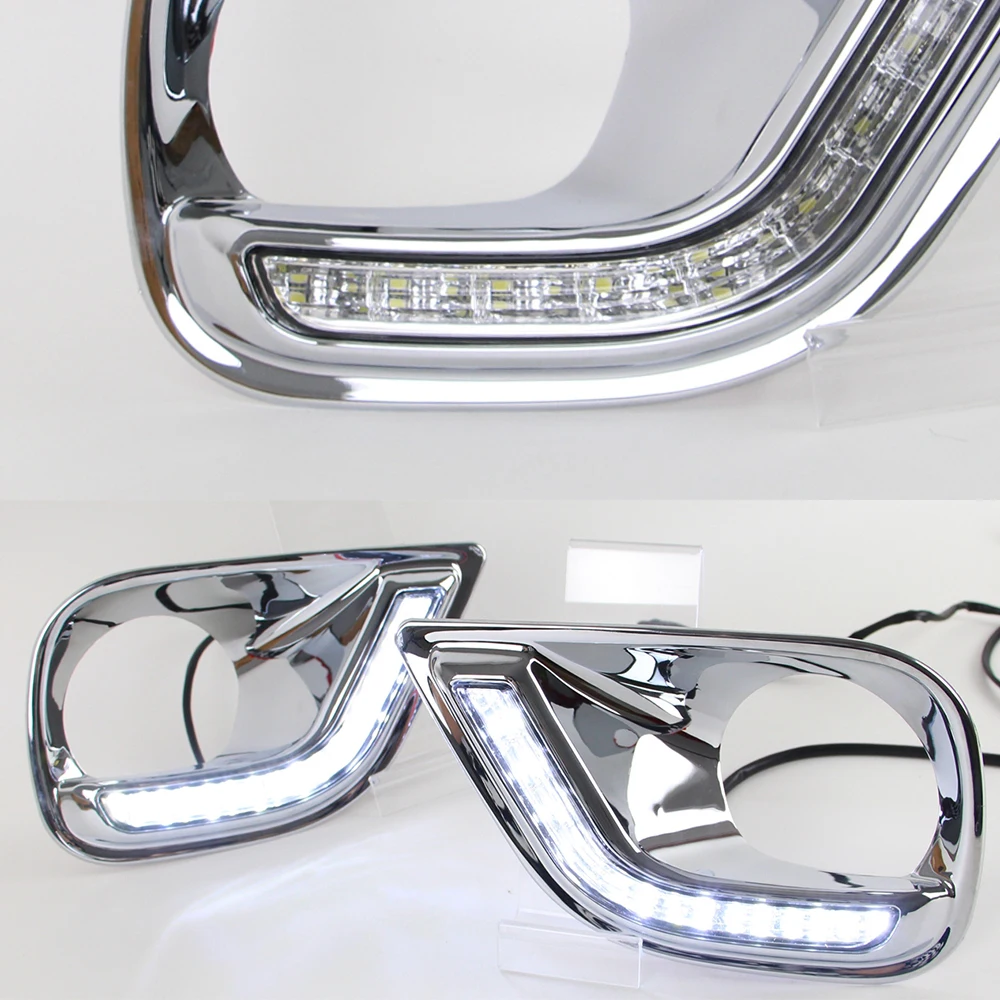 1 комплект автомобильные светодиодсветодиодный дневные ходовые огни для Toyota RAV4