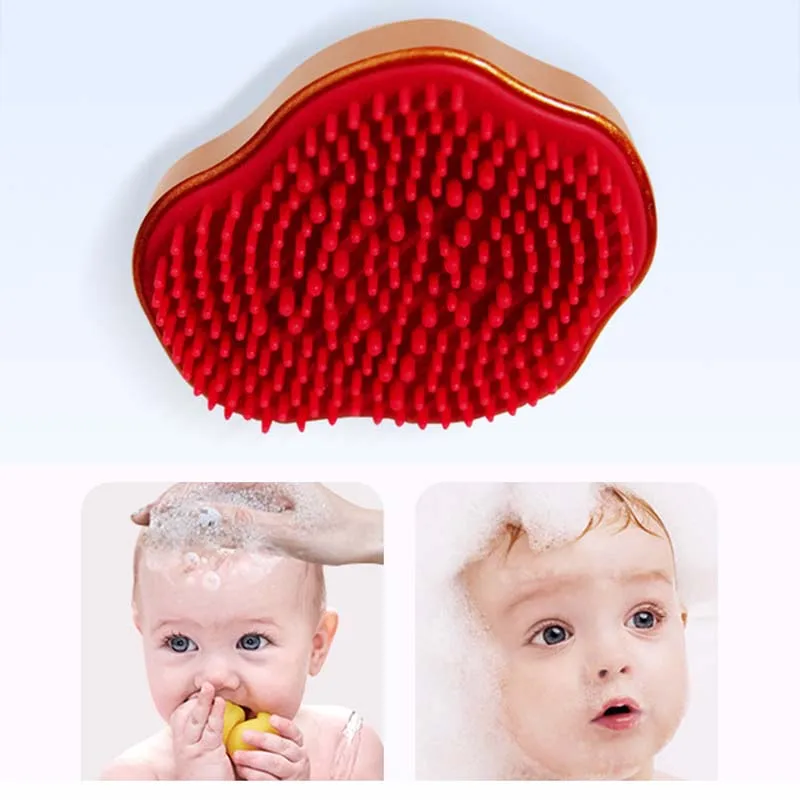 Силиконовая мягкая щетка для волос новорожденных детский шампунь перхоти грязь