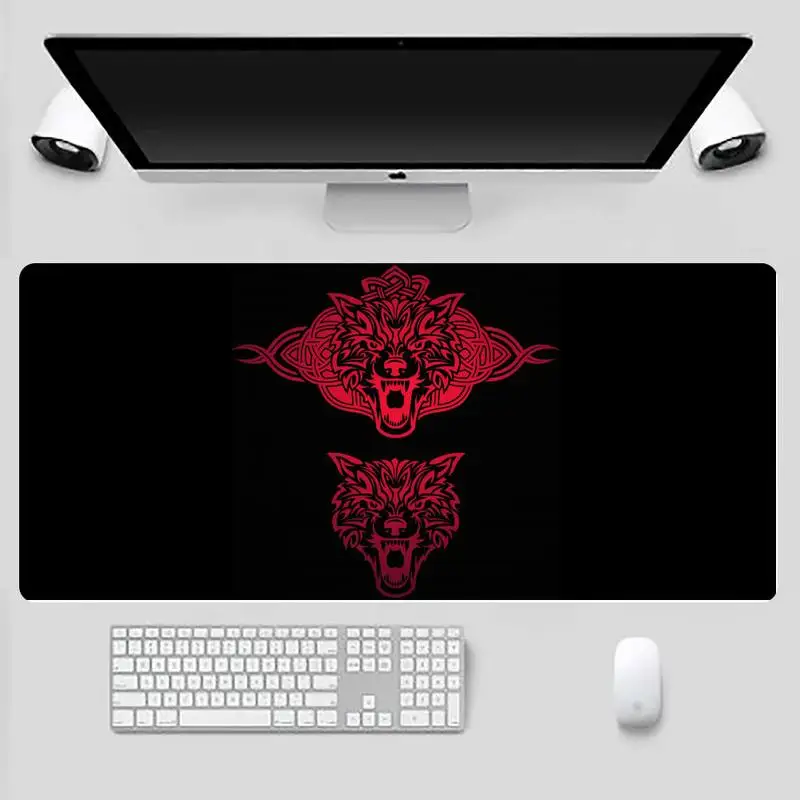 

Wolf Totem Durable Rubber Mouse Mat Pad Desk Table Protect Game Office Work Mouse Mat pad X XL Non-slip Laptop Cushion