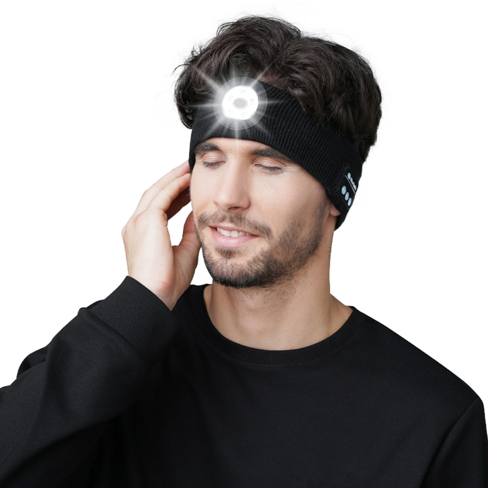 For Running Cycling Jogging Yoga Bluetooth Wireless Music Headband Breathable Headwear Headphone Skin-Friendly | Спорт и развлечения