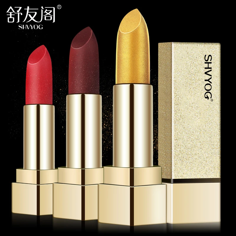 SHVYOG, стойкая матовая губная помада, набор, полная косметика для профессионального макияжа, тинт для губ, гигиенический, Обнаженная, волшебная, водостойкая губная помада