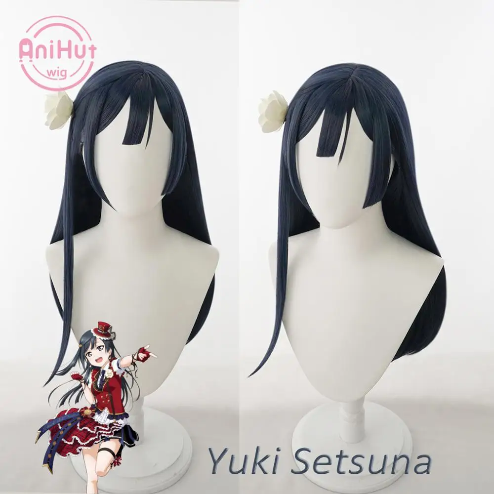 [Anihut】парик для косплея Yuki Setsuna проект идеальной мечты волосы LoveLive PDP |