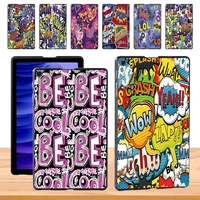 for samsung galaxy tab a7 10 4 t500t505 graffiti series high quality anti fall tablet back shell case stylus