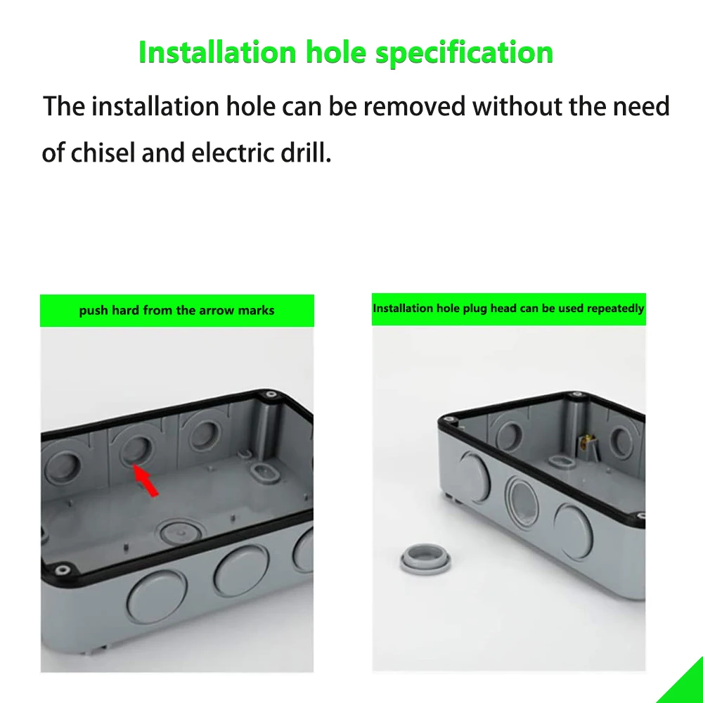 Outdoor Wall Switch Socket IP66 Weatherproof Waterproof Power 16A EU Standard Electrical Outlet Grounded |