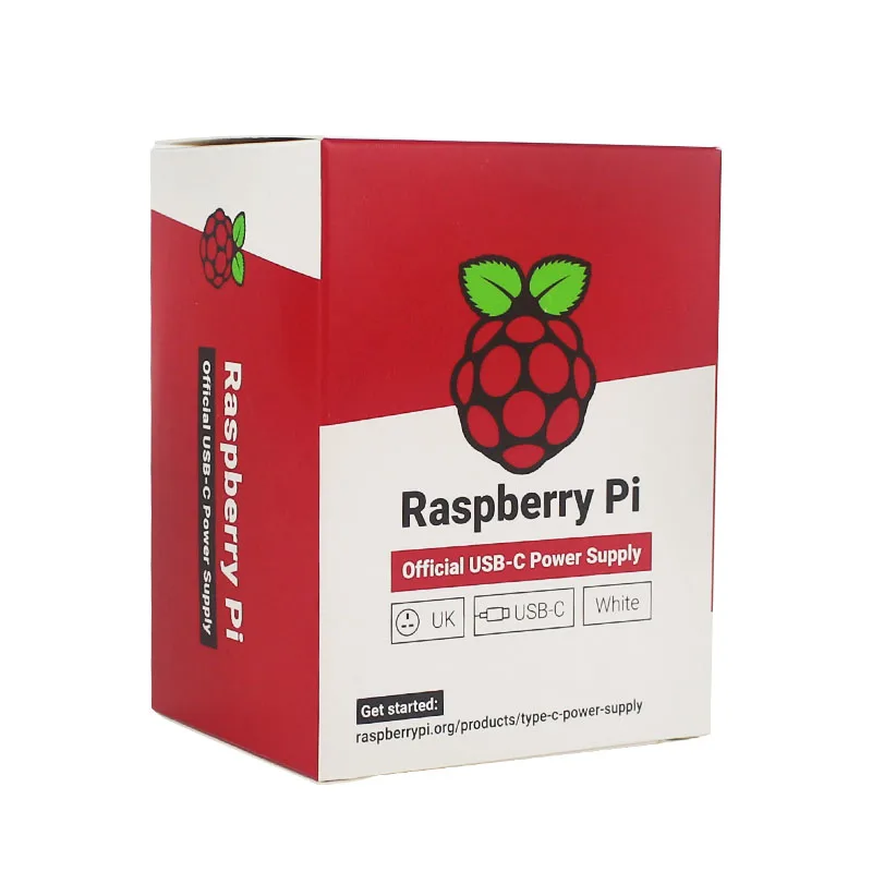 Raspberry Pi 4 Официальный USB-C источник питания Белый 5 в 3A 1,5 м 18 AWG Разъем питания для Raspberry Pi 4 Модель B