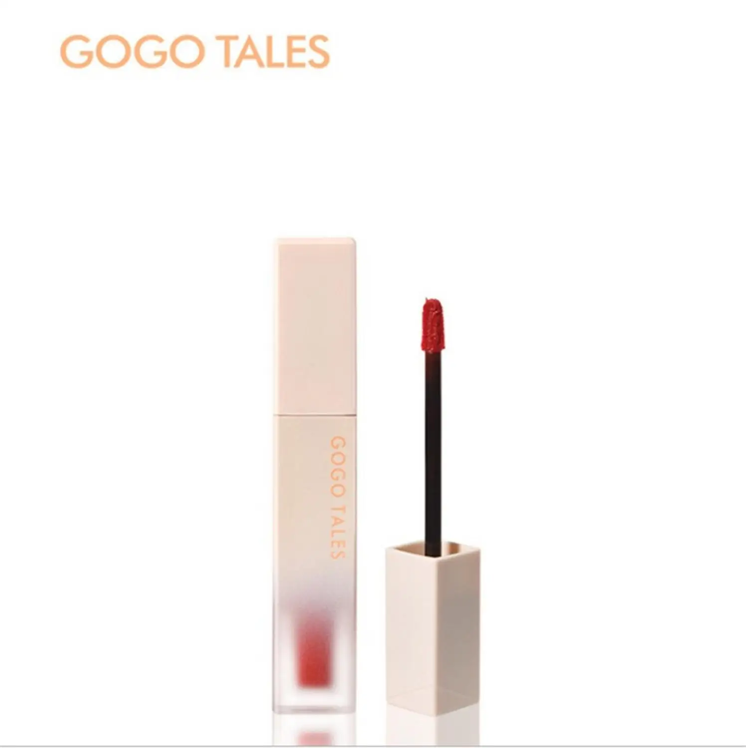 Gogo tales бархатный матовый блеск для губ шелковистый Гладкий оранжевый молочный