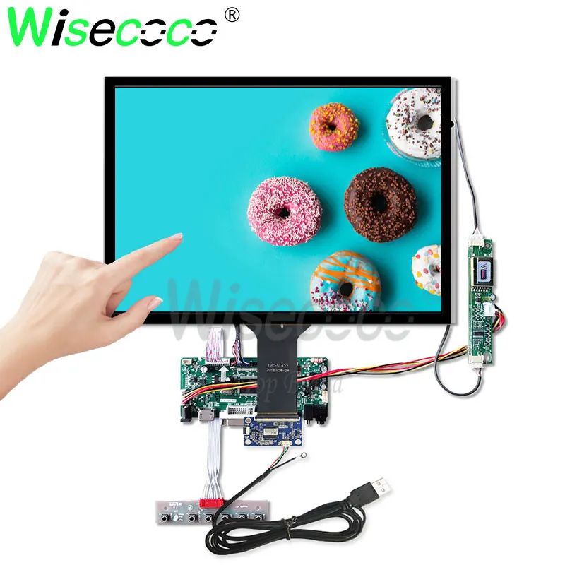 Wisecoco 15 дюймов сенсорный экран 1024*768 Антибликовая ЖК-дисплей для ноутбук кассовый аппарат промышленный дисплей LQ150X1LG81