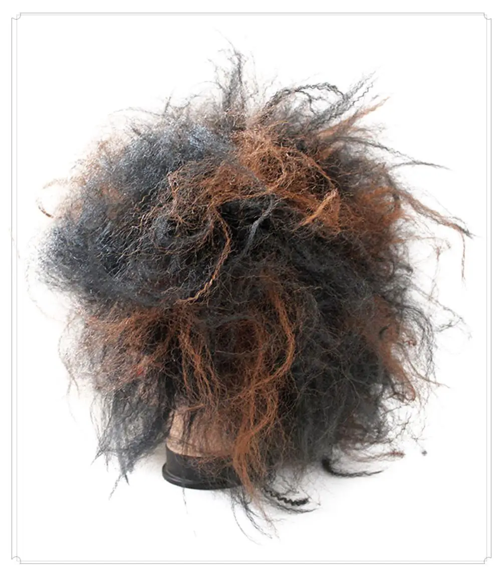 Забавный парик с крупной шерстью реквизит для выступлений|Аксессуары костюмов| |