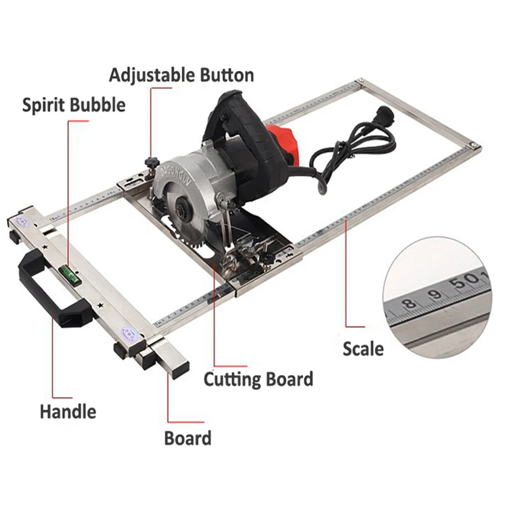 2022 Edge Guide Positioning Cutting Board for Electricity Circular Saw Trimmer Machine Marble Woodworking Tool | Инструменты