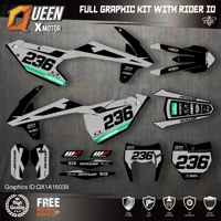 queen x motor custom team graphics decals stickers kit for ktm 2016 2017 2018 sx sxf 2017 2018 2019 exc xc w exc f 039