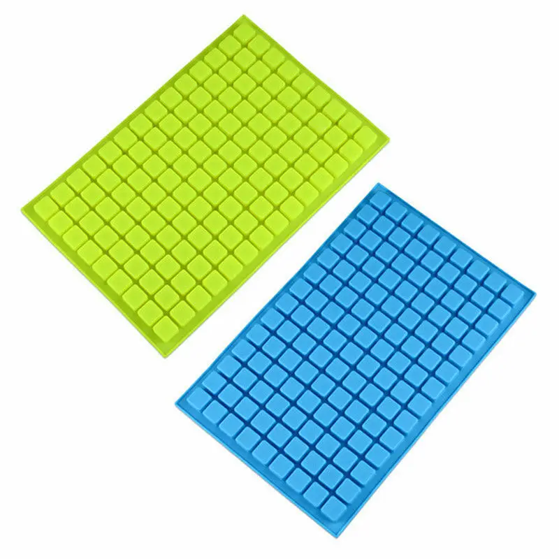 Силиконовая маленькая квадратная лоток с формой 126 ячеек для кубиков льда Jello Candy