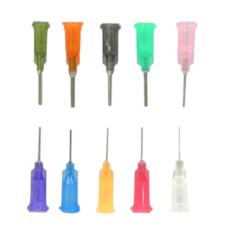 

10Pcs Dispensing Screw Needles Tip For Liquid Dispenser Syringe Syringes for Mixing Many Liquid Sent Randomly