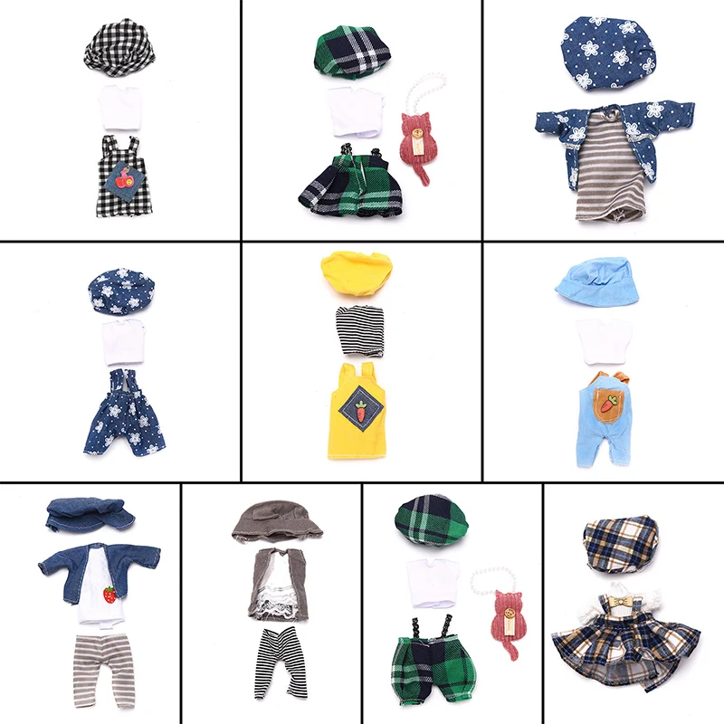

16 cm Universal Doll Clothing Accessories 1/12 Dress Pants Suit Children Girl Toy Girl Dress Up Toy Children Gifts