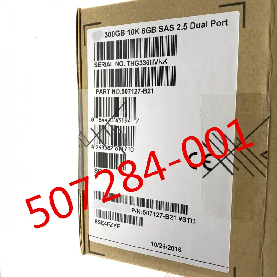 В коробке для 507284-001 300G 2,5 6GB 10K SAS 507127-B21 Гарантия 3 года