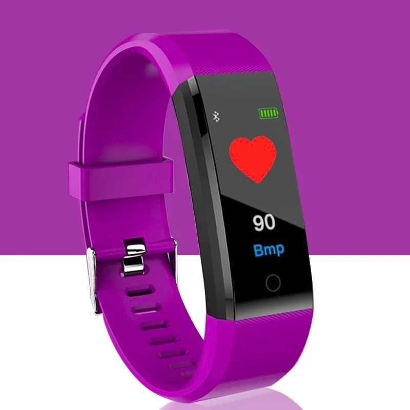 Смарт часы 115PlusSmart с Bluetooth ремешком для часов HeartRate монитор фитнес трекер Браслет