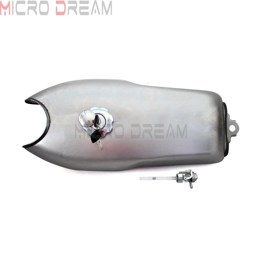 9 л Cafe Racer пользовательский топливный бак с крышкой для Yamaha Honda Suzuki BMW R100R RD50 RD350 RD400 CB