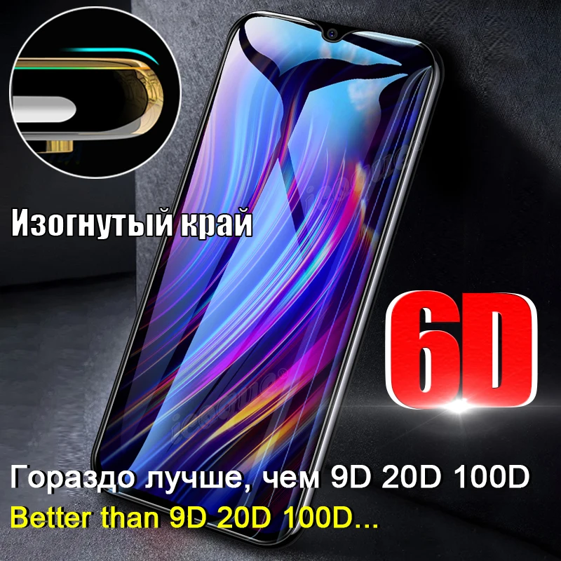 6D закаленное стекло для Xiaomi Mi8 Mi9 Mi 10t Lite 9 8 A3 Redmi Note 10 Pro Max 6 9s 9t 7 5 Plus 8a 9c Защитное