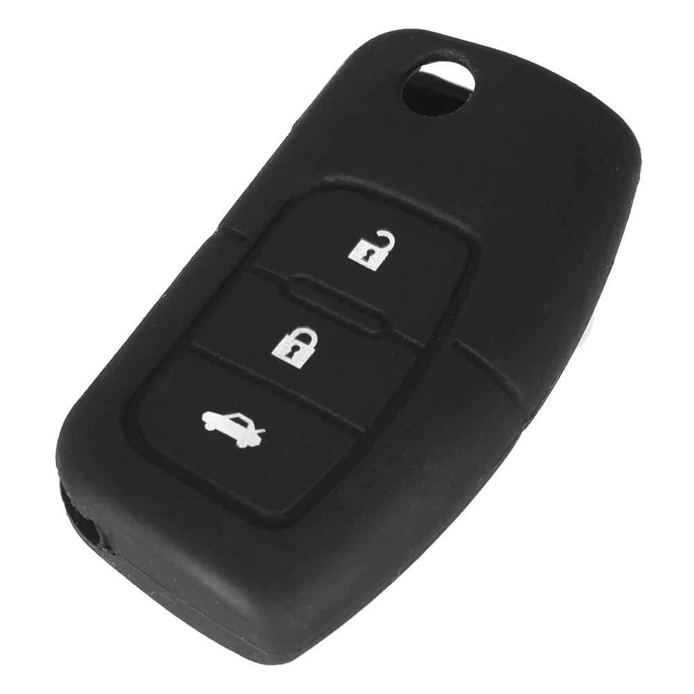 Силиконовый чехол KEYYOU 30X для автомобильного ключа Ford Fiesta Focus C Max Galaxy Kuga Mondeo MK4 S