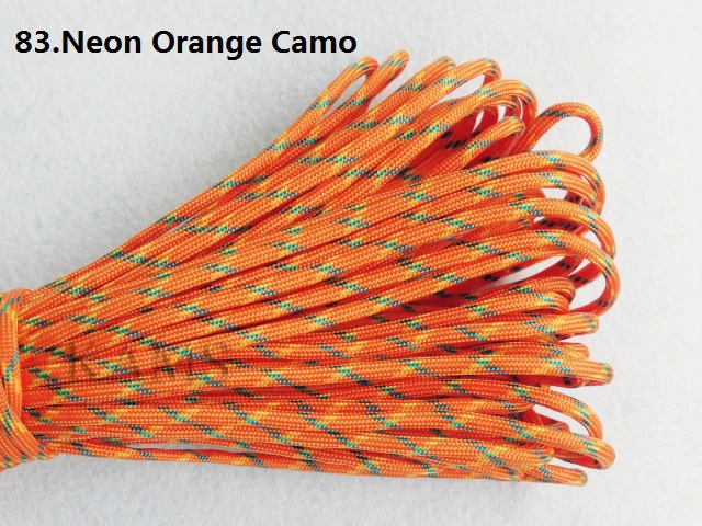 

1pcs 550 Paracord Parachute Cord Lanyard Mil Spec Type III 7 Strand Core 100 FT 28 Colors for Climbing Camping Buckle Bracelet