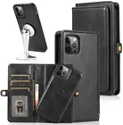 Съемный чехол для телефона iPhone 12, чехол-книжка из искусственной кожи с магнитной застежкой для iPhone 11 Pro Max 13 Mini XR 7 8