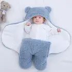 Мягкие одеяла для новорожденных, детский спальный мешок, конверт для новорожденных, спальный мешок, 100% хлопок, плотный кокон для малышей 0-9 месяцев