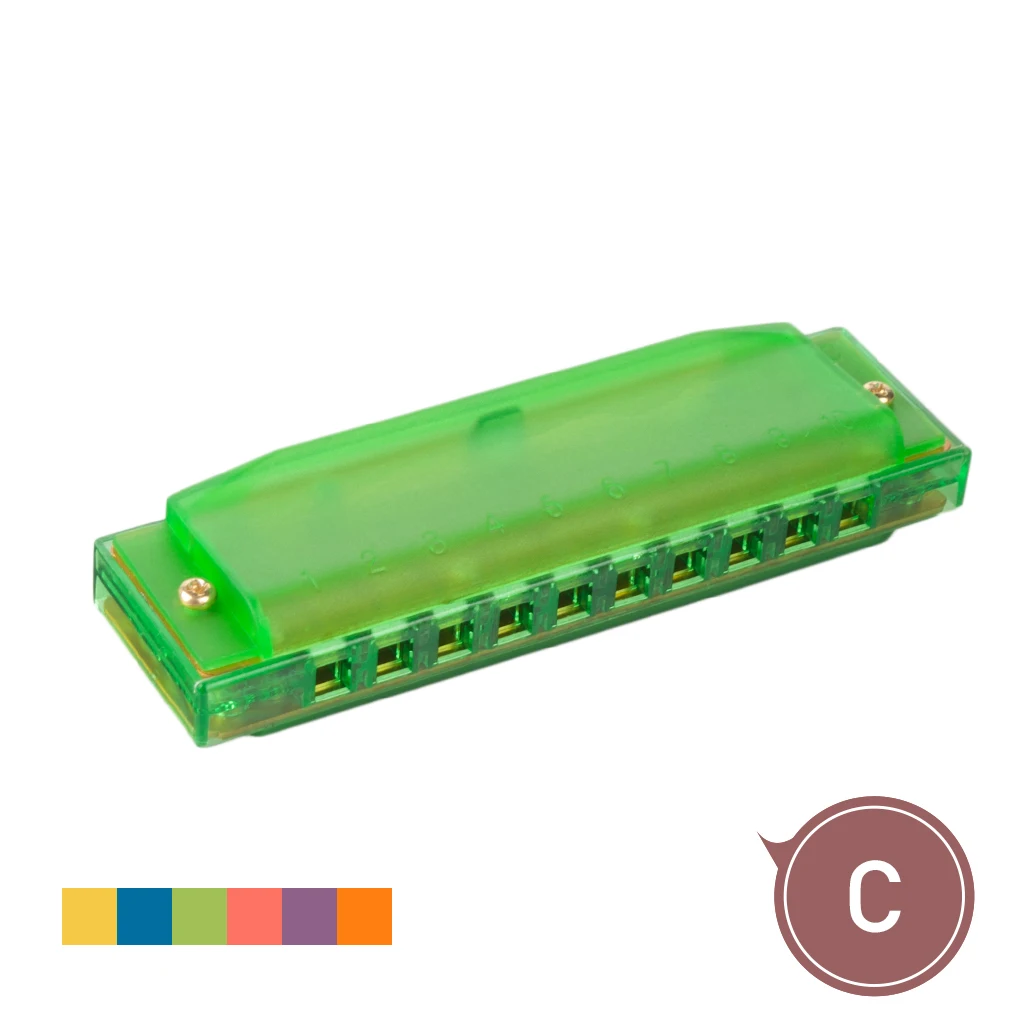 Губная расческа melodica C tune пластиковая гармошка с 10 отверстиями пять цветов в