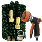 Новый садовый шланг для полива выдвижной износостойкий шланг ЕС гибкий распылитель водяного пистолета высокого давления для мойки автомобиля Бесплатная доставка