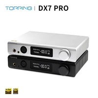 topping dx7 pro es9038pro dac headphone amp bluetooth 5 0 32bit768khz dsd1024 wireless decoder headphone amplifier