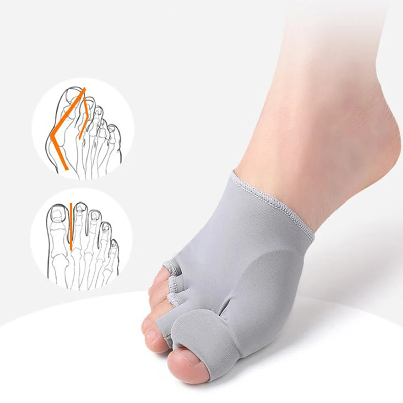 

1 пара, разделитель большого пальца ноги, вальгусная деформация большого пальца стопы Корректор ортопедический, регулятор большого пальца ...