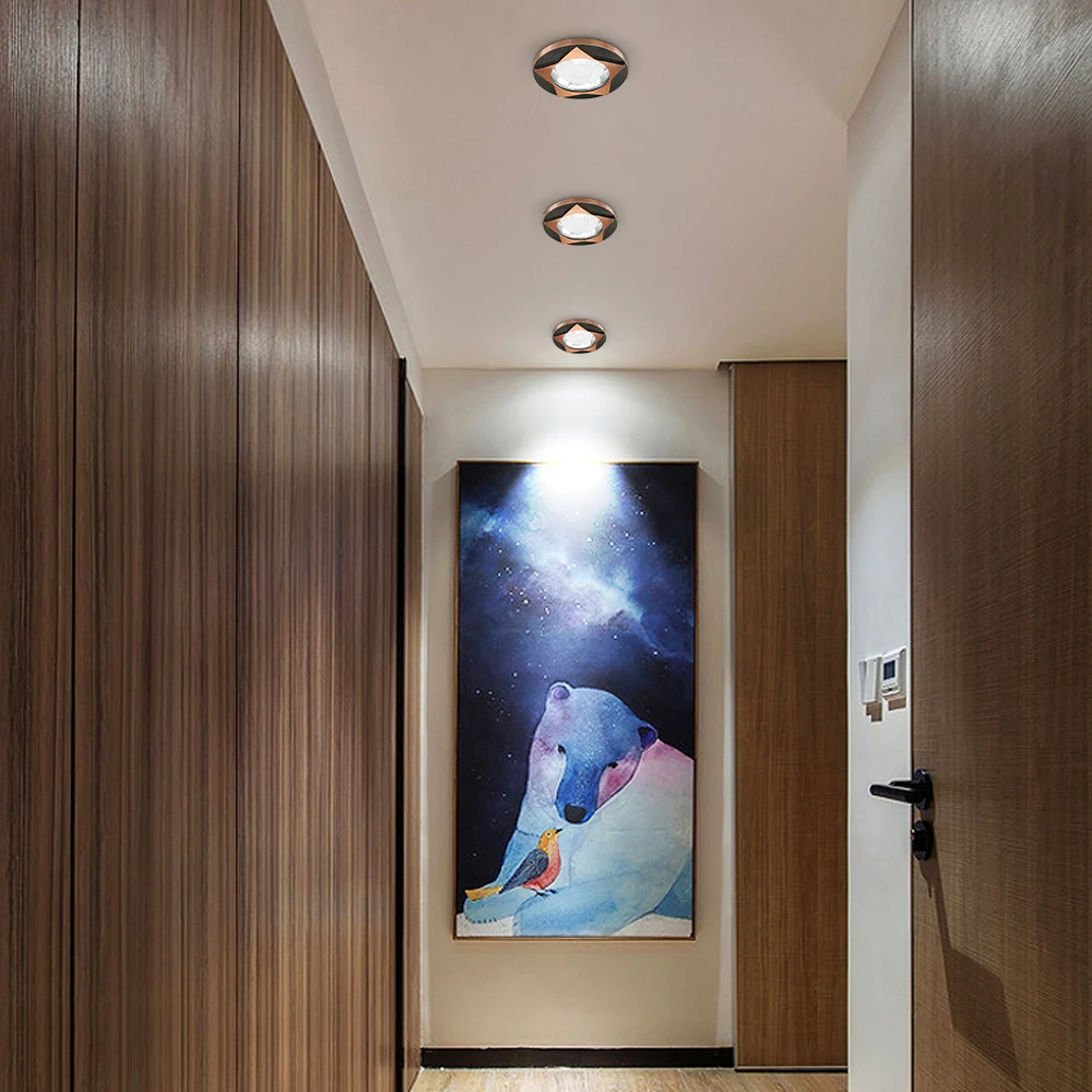 Luces proyector descendiente de Led empotrado 2020 nuevo Simple punto Led regulable lámpara de techo 5W 7W iluminación creativa para sala de estar dormitorio