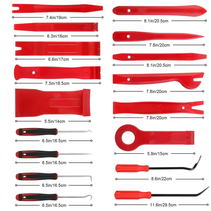 

33PCS Trim Removal Tool Kit Upholstery Removal and Install Kit Car Panel Removal Set with Storage Bag