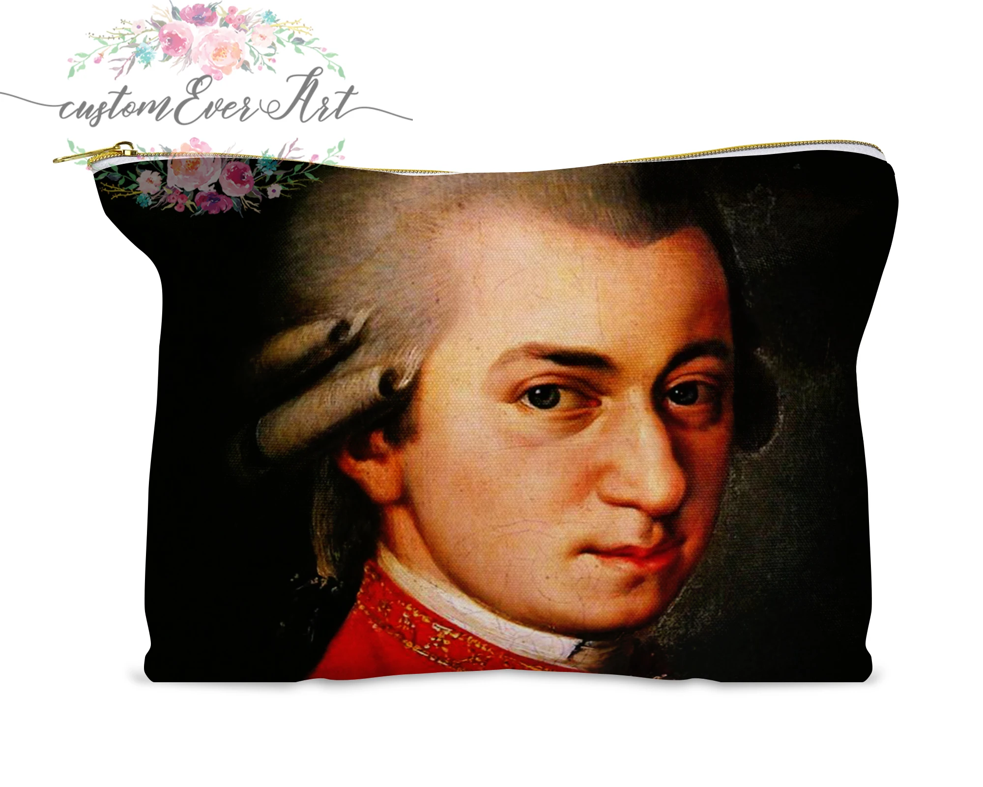Косметичка Mozart персонализированная маленькая сумочка для макияжа Забавный
