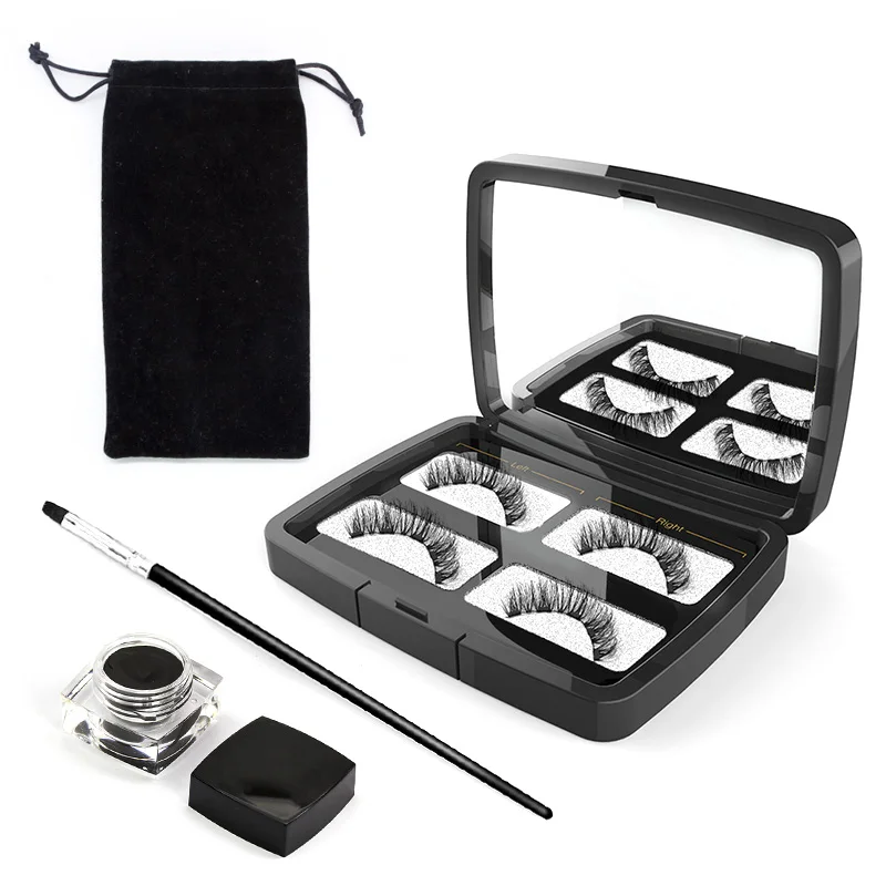 3D норковые ресницы магнитные с твердая подводка для глаз набор карандашей