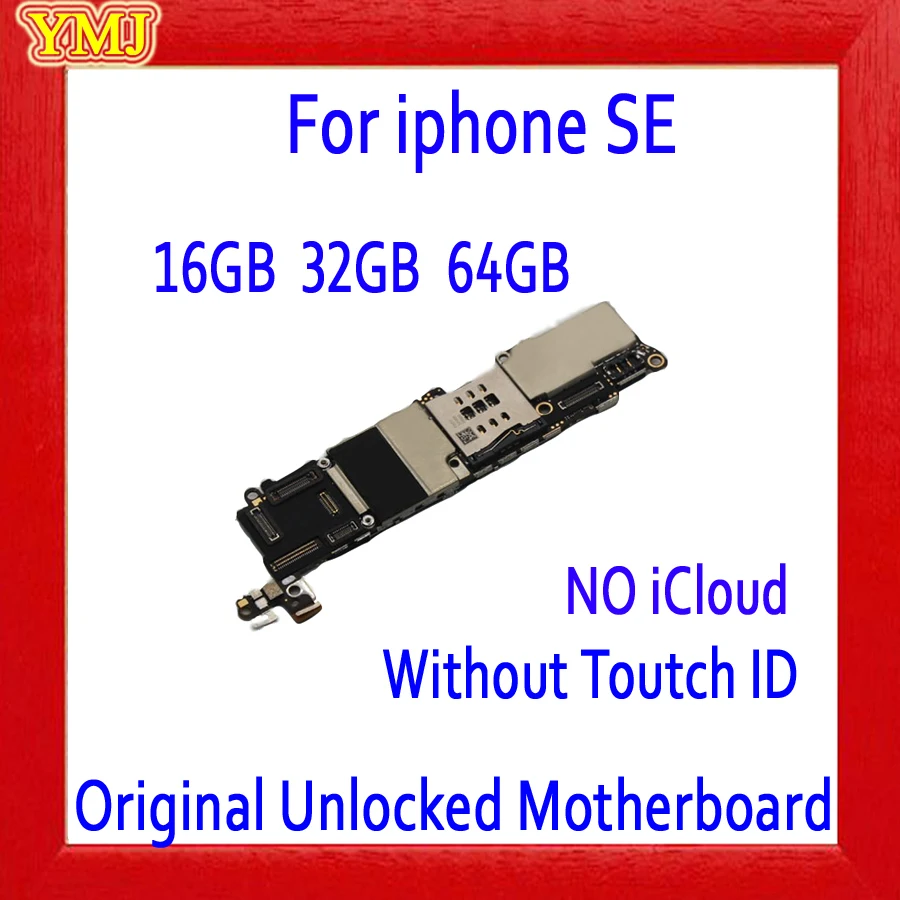 Фото 16 ГБ 32 64 для iphone SE материнская плата без Touch ID логическая с системой IOS 100% оригинал